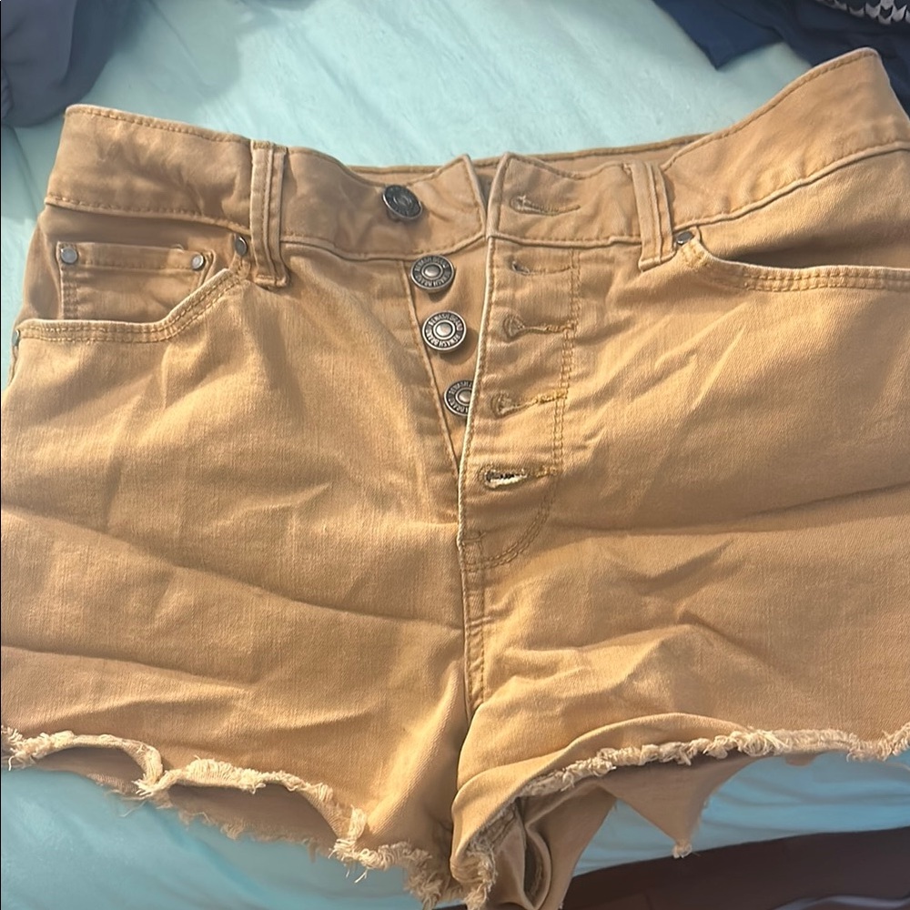 Rewash Tan Button-Front Pants - Picture 3 of 5